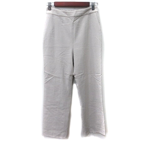 イエナ IENA スラックスパンツ 麻混 リネン混 36 S ベージュ /YI レディース拍卖