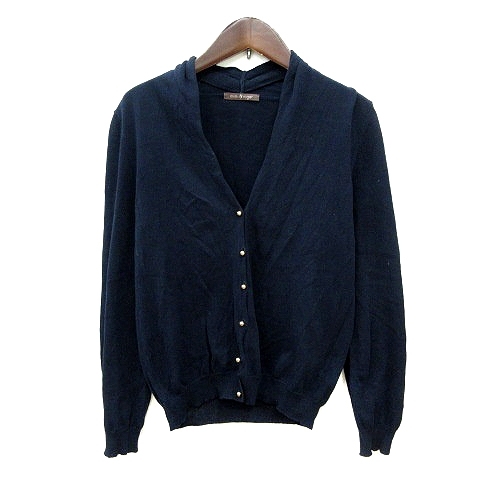 ミミ&ロジャー mimi&roger カーディガン ニット F 紺 ネイビー /MN レディース拍卖