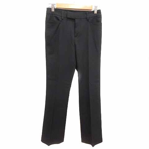 エムケー ミッシェルクラン MK MICHEL KLEIN スラックスパンツ ウール 38 M 黒 ブラック /YK レディース拍卖