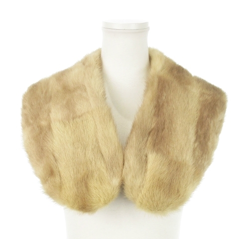 ティペット マフラー ミンクファー 毛皮 和装 ベージュ /MN6 ■GY11 レディース拍卖