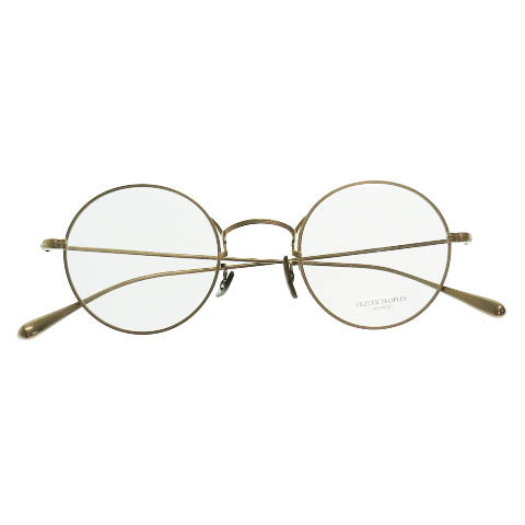 オリバーピープルズ OLIVER PEOPLES Mc Glory メタル フレーム ラウンド 眼鏡 めがね メガネ 46□23-145 金 ゴールド ブランド古着ベクトル拍卖
