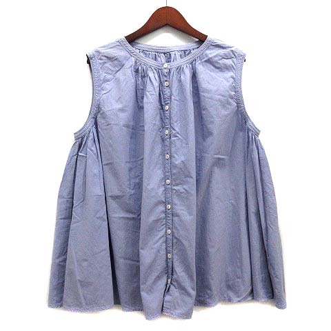 ネストローブ nest Robe コットン リネン 近江晒し ノースリーブ ブラウス ラベンダー F 01192-1060 レディース拍卖