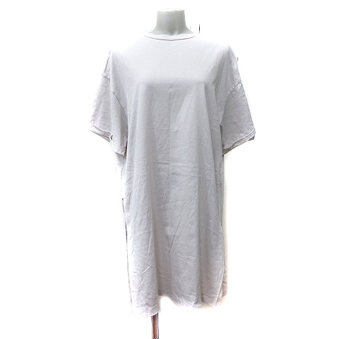 ジャーナルスタンダード JOURNAL STANDARD Tシャツワンピース ひざ丈 半袖 ベージュ /YI レディース拍卖