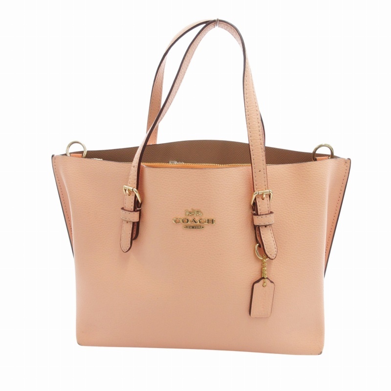 コーチ COACH モリートート MOLLIE TOTE 2way トートバッグ ショルダー レザー ピンク C4084 /HO ■GY18 レディース拍卖