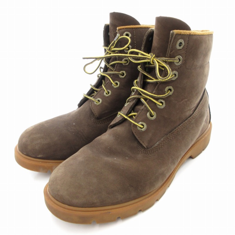 ティンバーランド Timberland ワークブーツ ショート スエード 9W 27.0cm 茶 ブラウン ■GY12 /TZ メンズ拍卖