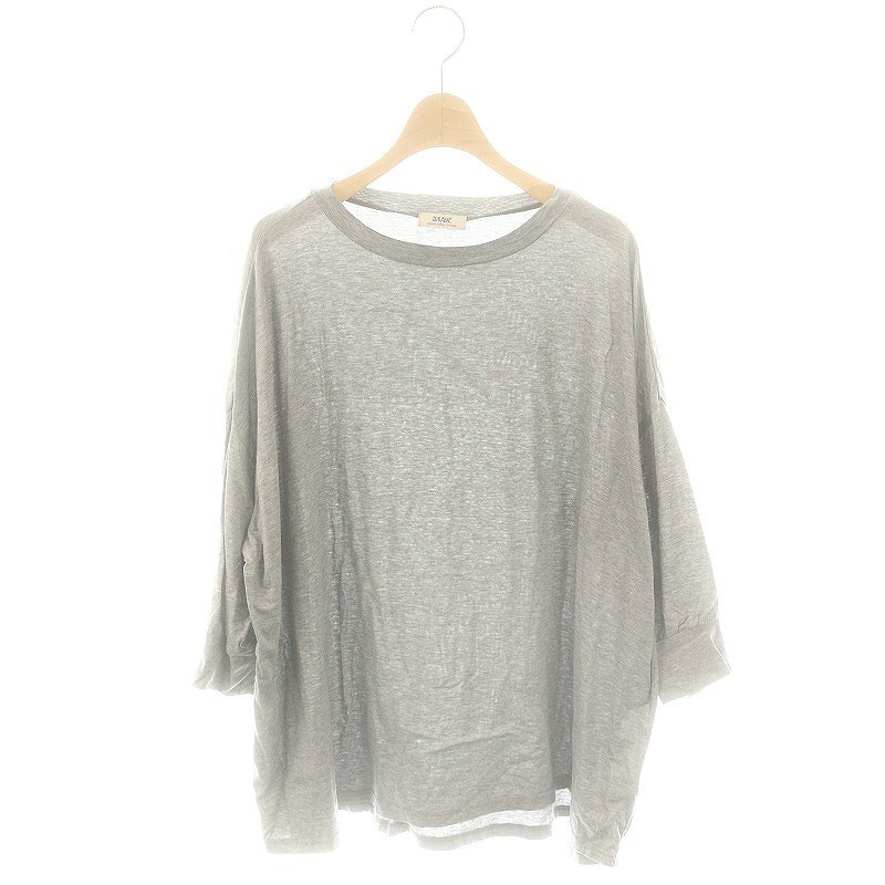 ジャーナルスタンダードレサージュ journal standard L'essage 25SS リヨセルドルマンプルオーバー カットソー グレー /DO ■OS レディース拍卖