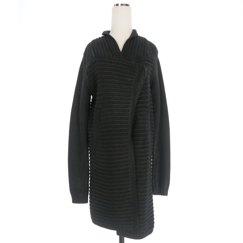 ディーゼル DIESEL コーティング ジップニットカーディガン ジャケット 長袖 ブラック 黒 A62226170 国内正規 レディース拍卖