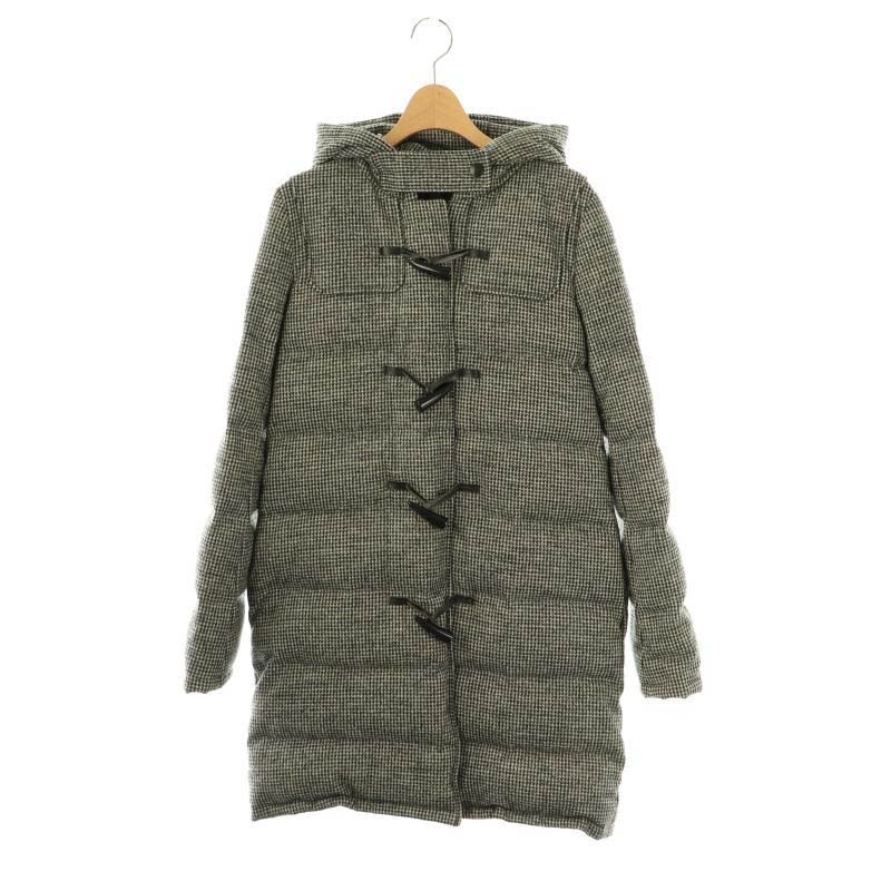 セオリー Theory ATTENTIVE EMMITT ダッフルダウンコート 千鳥格子 P ブラック /HK ■OS レディース拍卖