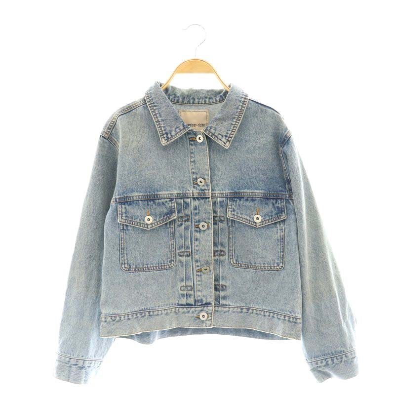 アプワイザーリッシェ Apuweiser-riche 23SS オーバルGジャン ジャケット デニム 1 ブルー /HK ■OS レディース拍卖