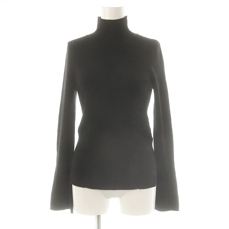スナイデル SNIDEL 23AW ウォッシャブルウールリブプルオーバー ニット セーター ハイネック F 黒 ブラック /AT ■OS レディース拍卖