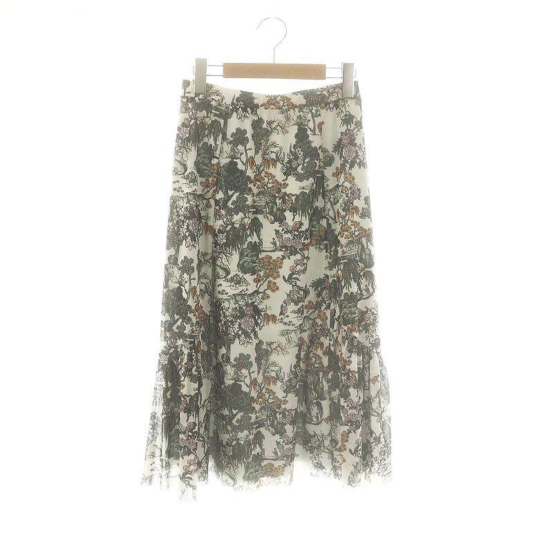 ヴィヴィアンタム VIVIENNE TAM 24SS パワーネット総柄スカート ロング フレア 38 マルチカラー /DO ■OS レディース拍卖