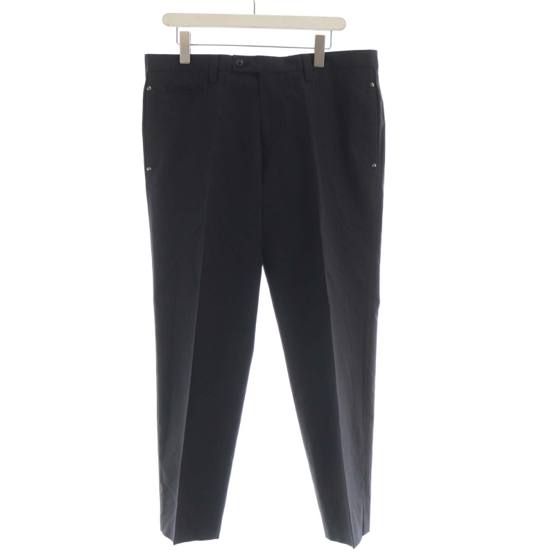 ランバン LANVIN COLLECTION スラックスパンツ ストライプ センタープレス 91 黒 ブラック 5506T-33 /RO レディース拍卖
