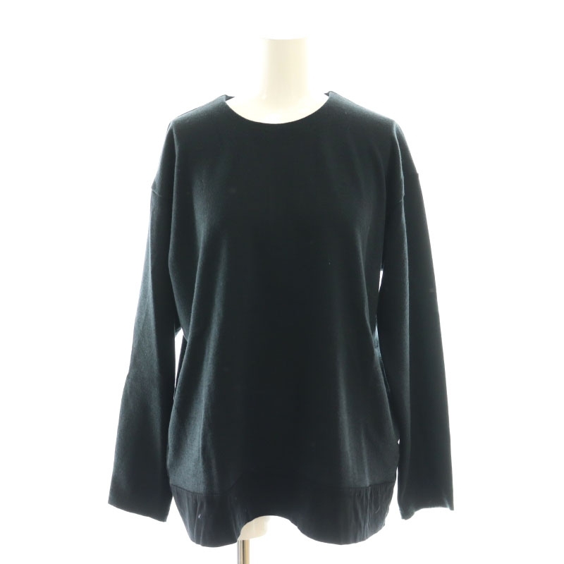 ズッカ zucca バッグジップ プルオーバー ニット セーター M 紺 ネイビー /AT ■OS レディース拍卖