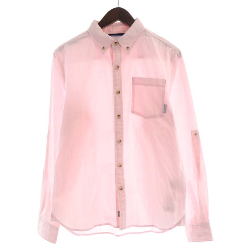コロンビア Columbia シティパークロングスリーブシャツ ボタンダウン カジュアル 五分袖 長袖 S ピンク PM7994 /RO メンズ拍卖