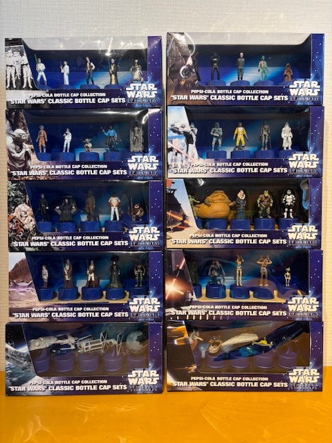 ★全10種類★ PEPSI ペプシ スターウォーズ ボトルキャップ ''STAR WARS'' CLASSIC BOTTLE CAP SETS拍卖