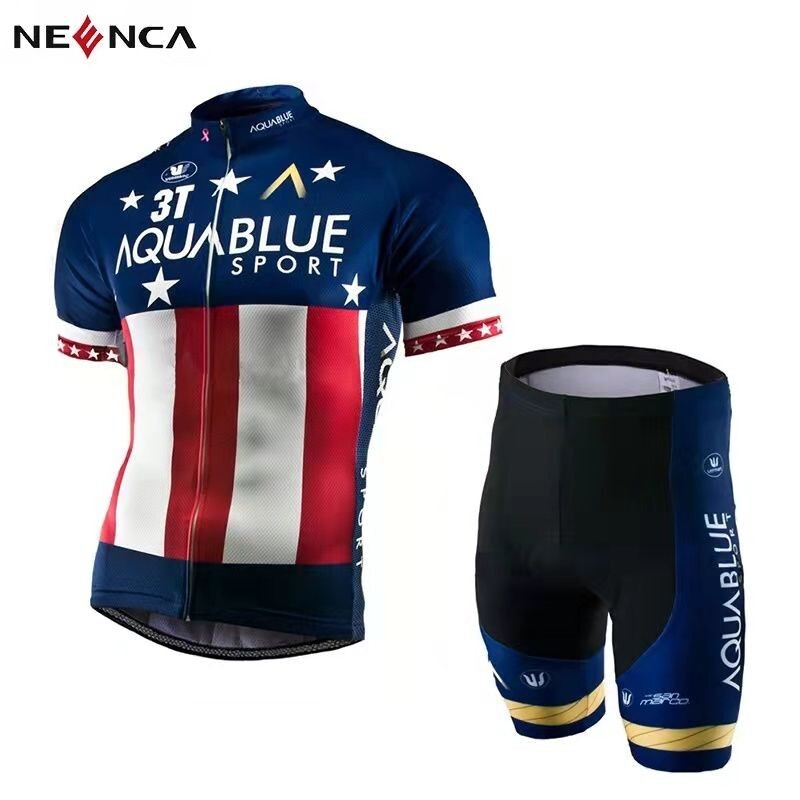 新品未使用 自転車ウェア サイクルジャージ 短袖上下セット 高品質  3D ゲルパッド  三つポケット 高弾性 吸汗速乾 サイズL C022拍卖