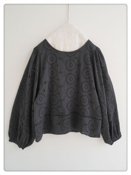 ps 0706 チュニック トップス フリーサイズ 高質 刺花柄 綿100% ナチュラル 通気性肌触り抜群 ゆったり 大人可愛 裏地付き ブラック拍卖