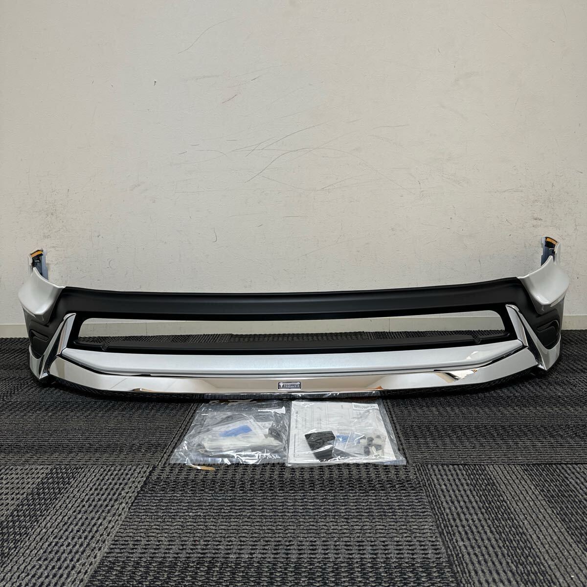 新品未使用 80系 AXUH80 AXUH85 MXUA80 ハリアー 純正OP モデリスタ GRAN BLAZE STYLE フロントスポイラー LED付き 089 パールホワイト 白拍卖