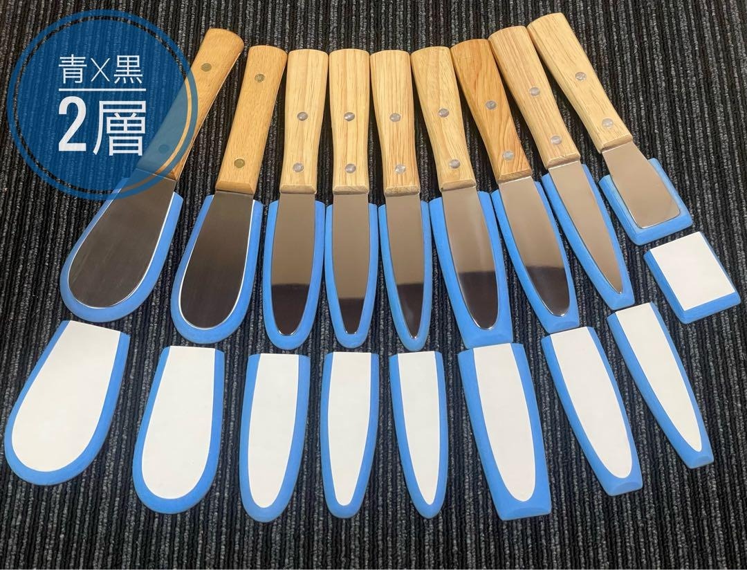 9本 青x黒バッカー予備付き グリップ磁石埋め無料 シーリング コーキング ヘラ拍卖