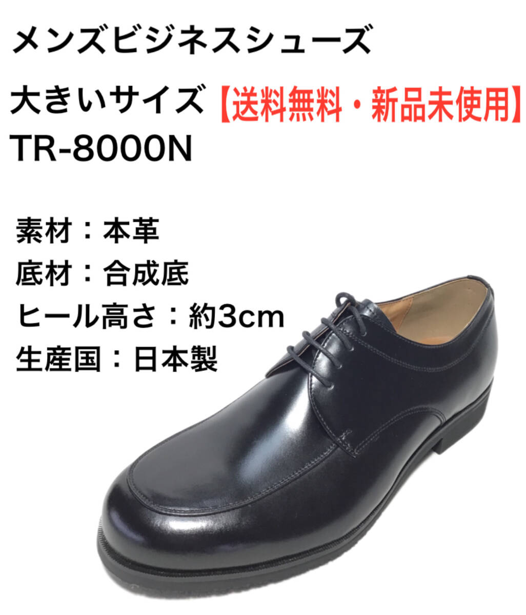 本革 TR8000N BLACK 28cm メンズビジネスシューズ 拍卖