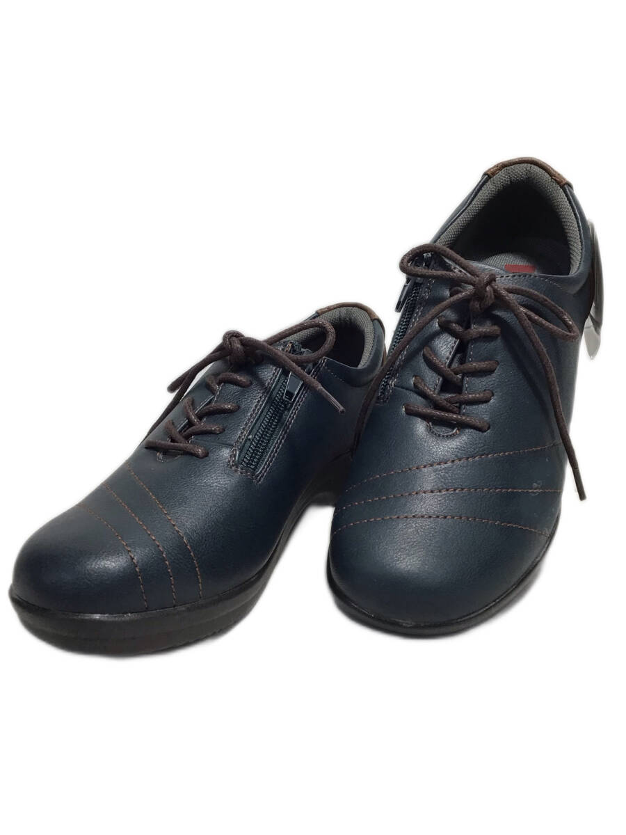 PREMIUM556-52合皮ターコイズ 23.0cm 心地よくて歩きやすい ふっわふっわインソール 防滑底 紐付き内側ファスナー付き 左足甲外側のり汚れ拍卖