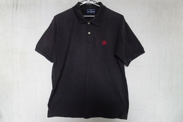 COX'S BROTHERS/半袖ポロシャツ/鹿の子素材/ワンポイントししゅう/シンプル/チャコールグレー/フリーサイズ(6/10R7)拍卖