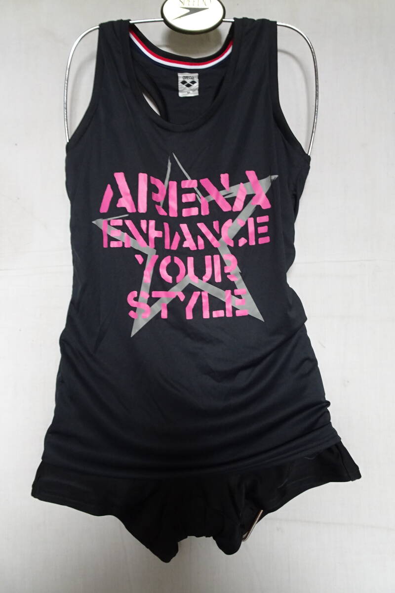 arena/アリーナ/フィットネス水着/スイムウェア/セパレート/タンクトップ/ショートパンツ/黒/ブラック/サイズ異なる(6/26R7)拍卖