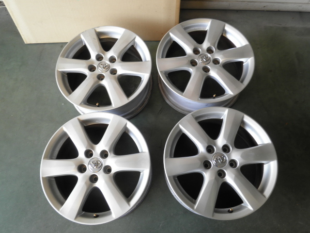 トヨタ純正 クルーガー 17インチ 7J +45 5H 114.3 4本セット 流用 福岡 北九州 八幡 小倉 筑豊 アゲ拍卖