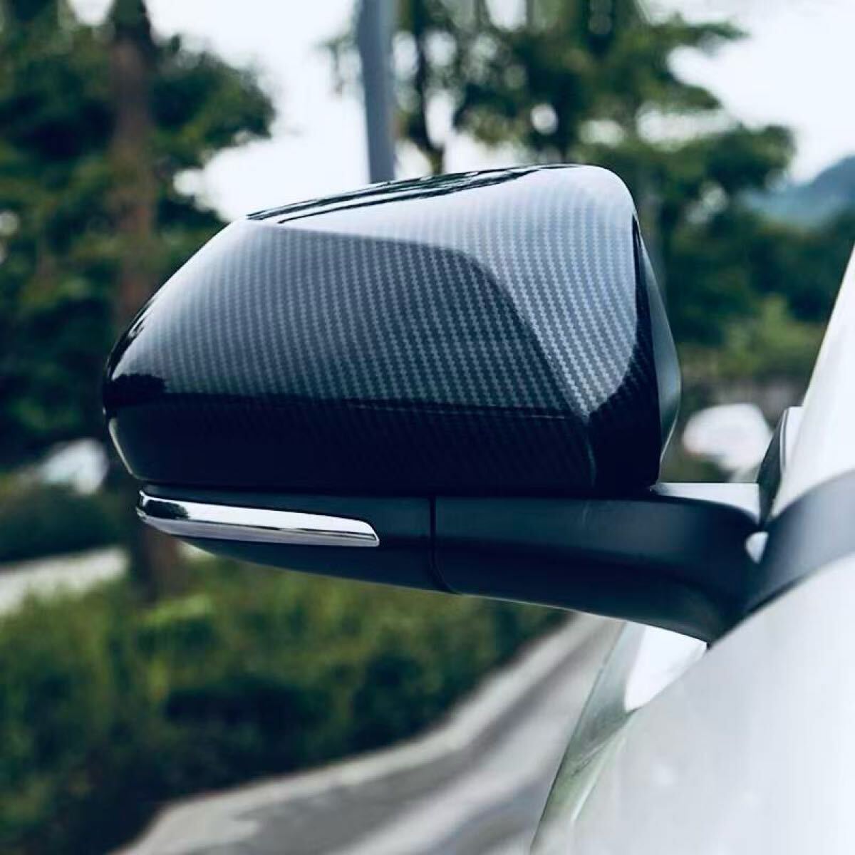 プリウス50系 C-HR カムリ70系ドアミラーカバー【D31a】ピアノブラック拍卖