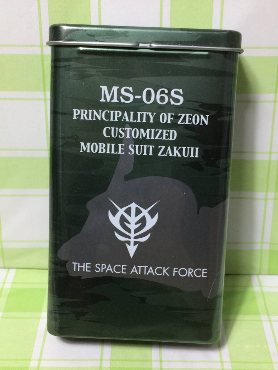 機動戦士ガンダム 缶ケース MS-06S シャア専用ザクⅡ THE SPACE ATTACK FORCE ジオン軍 ブリキ拍卖