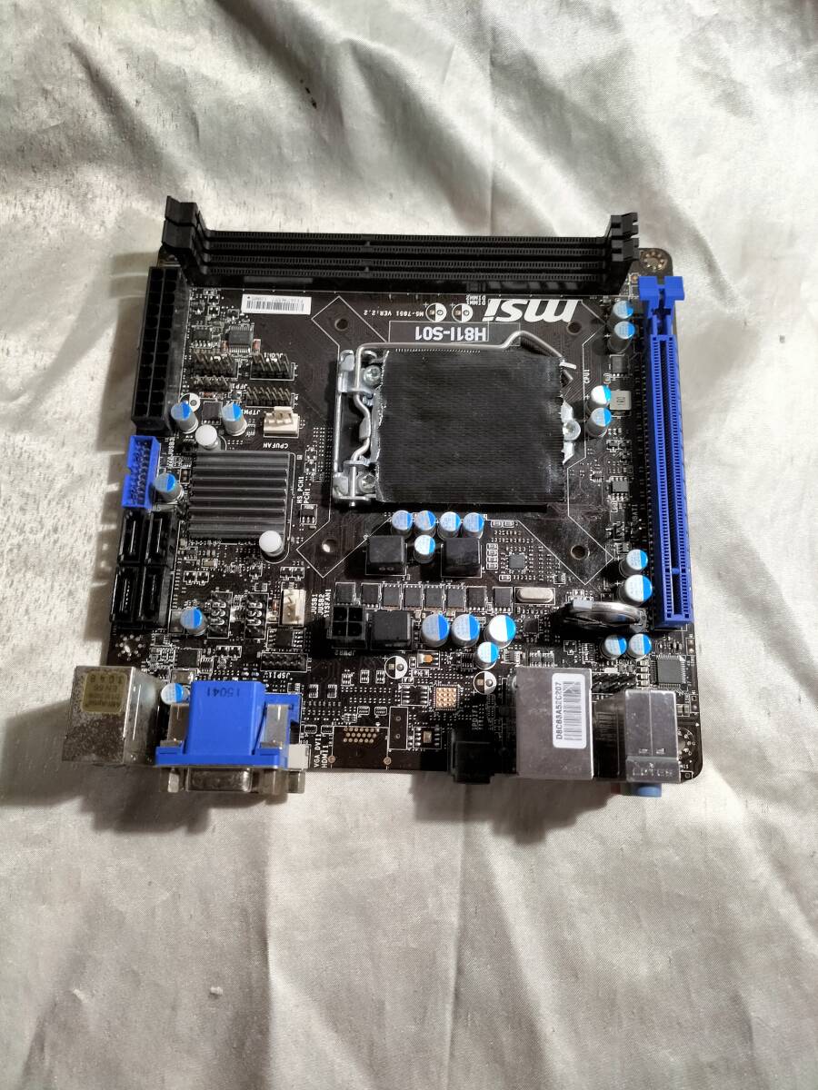 ★MSI H81I-S01 LGA1150 H81 Mini-ITX●マザーボード ジャンク拍卖