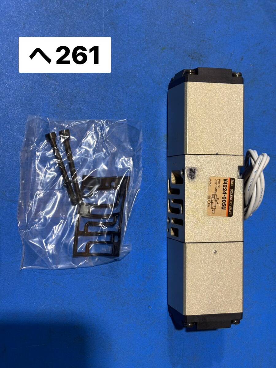 ☆新古品☆SMC SOLENOID VALVE V4224-005U ソレノイドバルブ V4000シリーズ 5ポートパイロットタイプ 日本製solenoid valve(へ261)拍卖