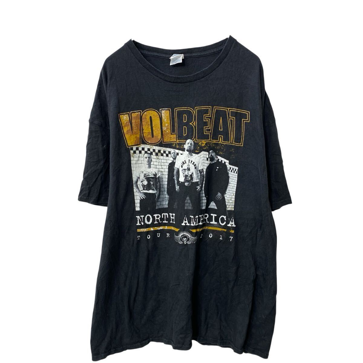 DELTA VOLBEAT 半袖 プリントTシャツ 2XL ブラック ヴォルビート ヘヴィメタル バンT 古着卸 アメリカ仕入 a706-5267拍卖