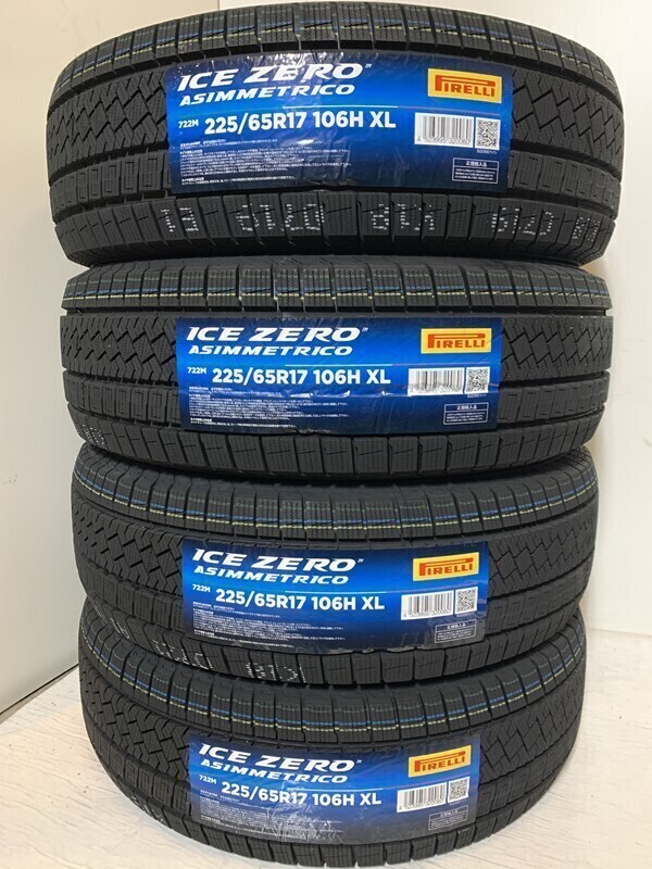 送料別 2024年新品 225/65R17 106H XL 4本 スタッドレス(WPI016)ピレリ アイスゼロアシンメトリコ 225/65/17 225-65-17拍卖
