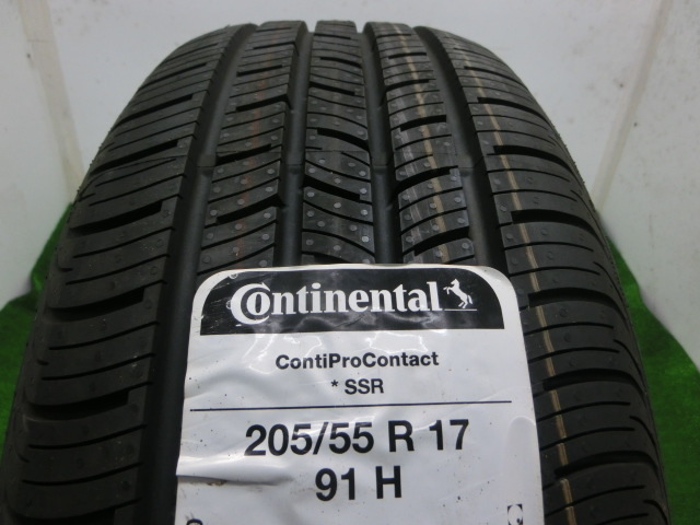 未使用 ランフラット タイヤ ◆ コンチネンタル Conti Pro Contact 205/55R17 91H 「1本」拍卖
