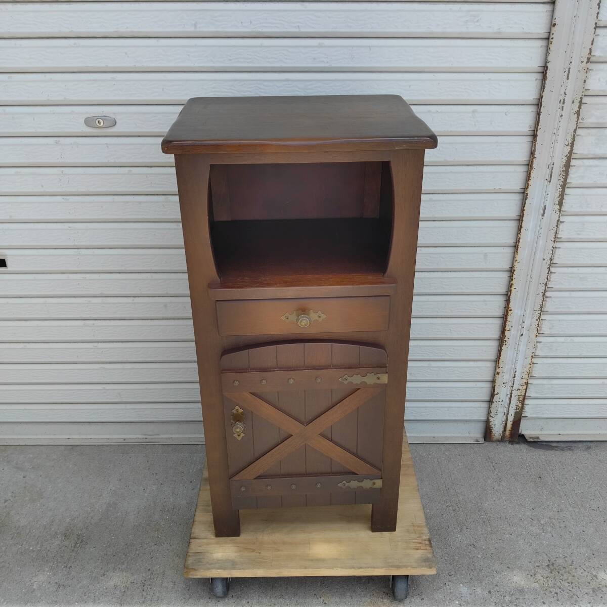 コレクション★karimoku★カリモク 電話台 FAX台 飾り台 引き出し付拍卖