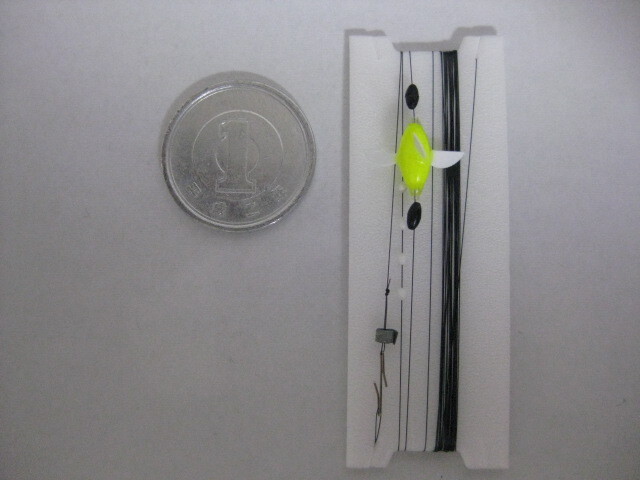 訳あり タナゴ仕掛け プロペラ ウキ ナイロン0.4号 約200㎝ モツゴ モロコ タイリクバラタナゴ 3枚羽根 イエロー 拍卖