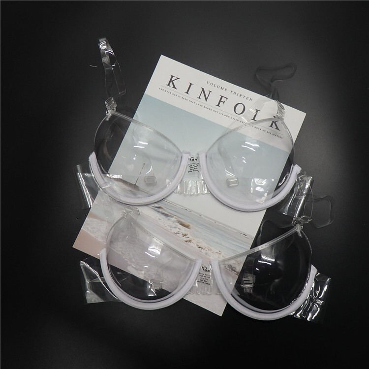 2072 透明 クリア ブラ プラ Bカップ拍卖