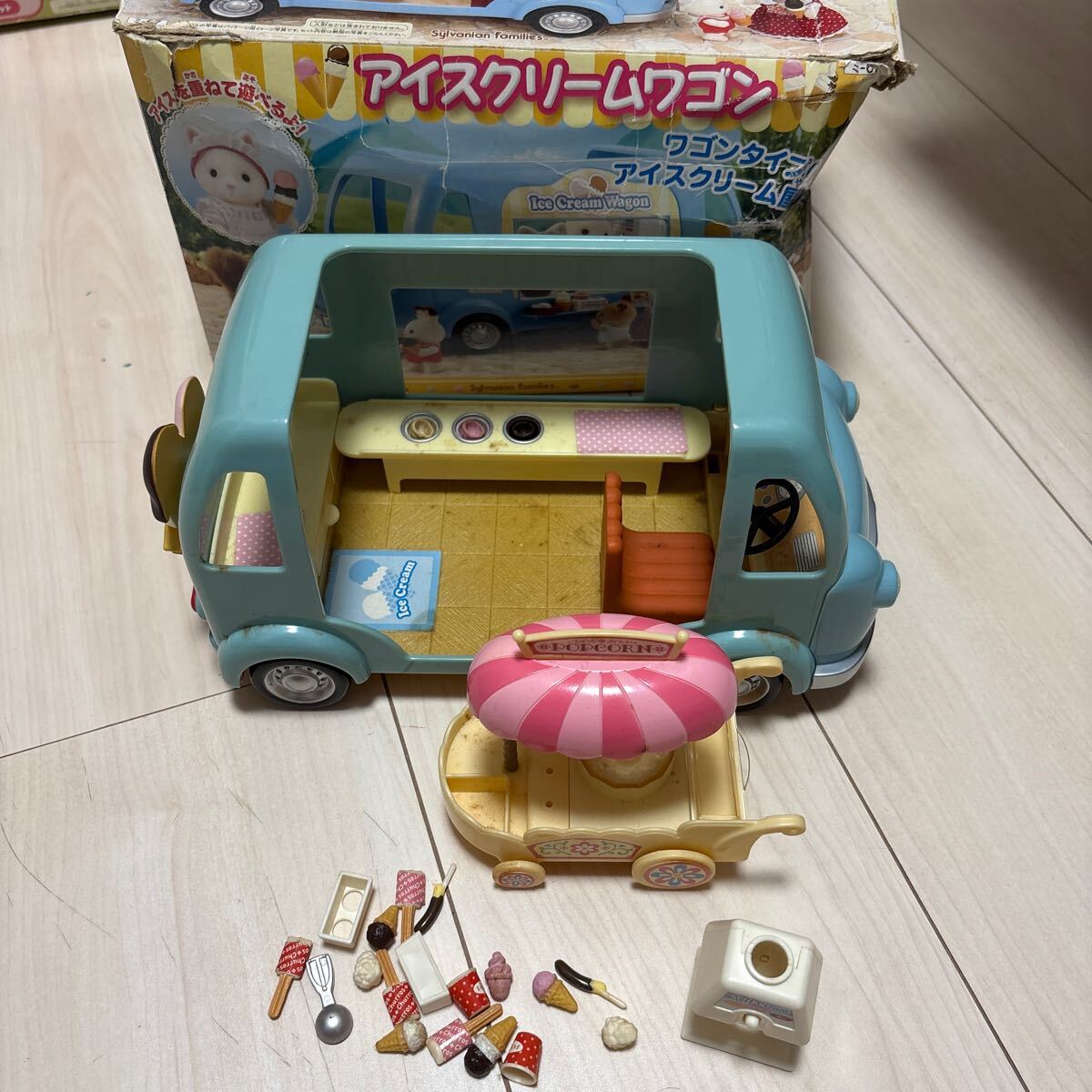 中古 シルバニアファミリー アイスクリームワゴン ジャンク おもちゃ 子供拍卖