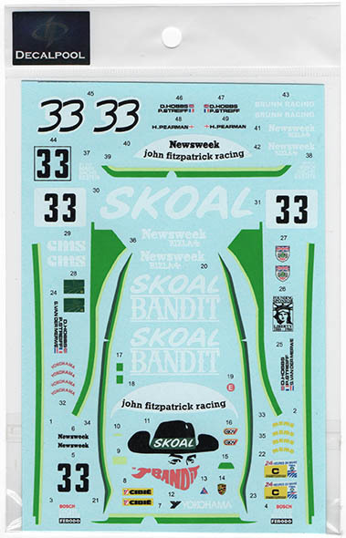 Decal Pool DP246 1/24 サイズ ポルシェ956 バンディット 1984 ル・マン拍卖