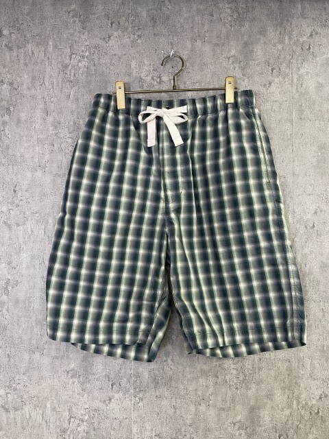 NANAMICA ナナミカ Easy Shorts イージーショーツ パンツ ハーフ ショート チェック カーキ 32 33910008■拍卖