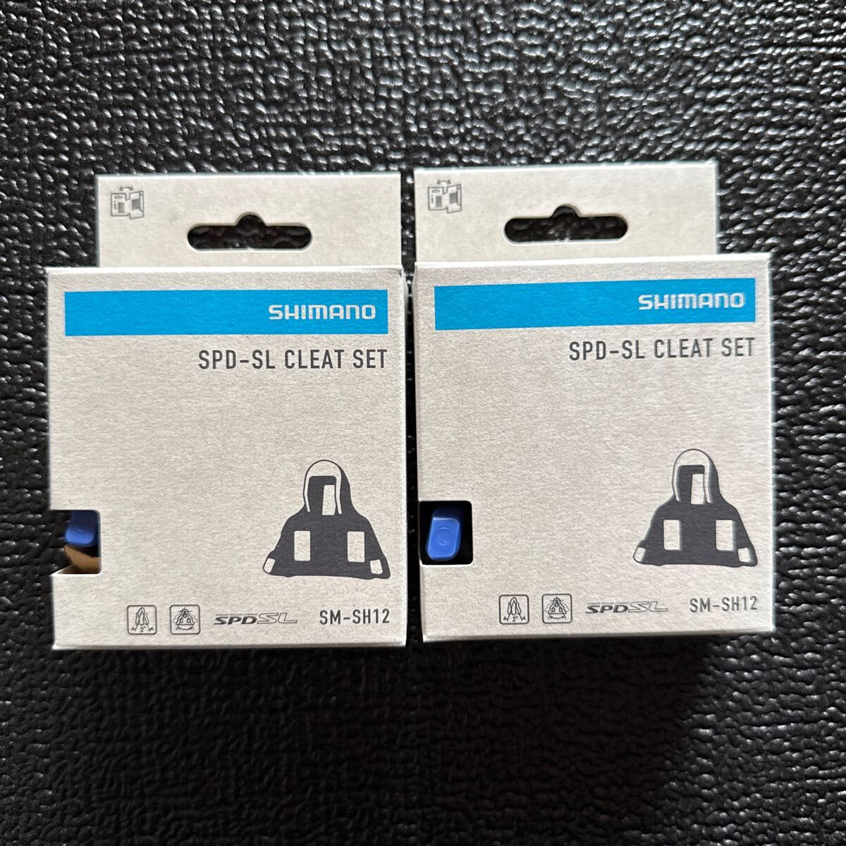 SHIMANO シマノ SM-SH12 SPD-SLクリートセット フロントセンターピボッティングモード(青)2セット拍卖
