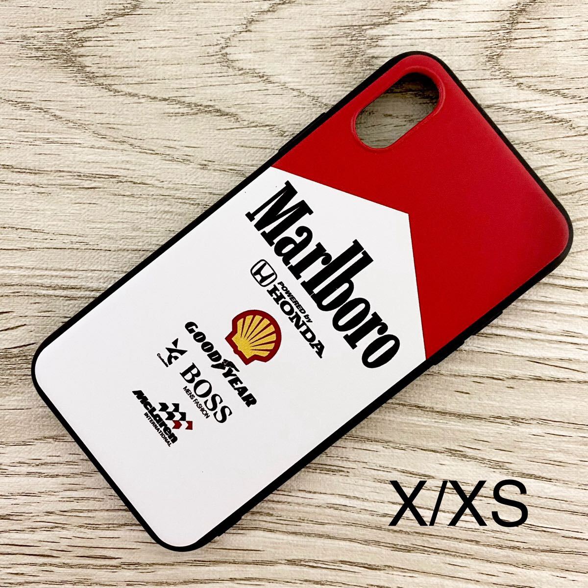 マールボロ マクラーレン ホンダ iPhone X / XS ケース F1 McLaren Honda マルボロ アイルトン・セナ スマホ拍卖