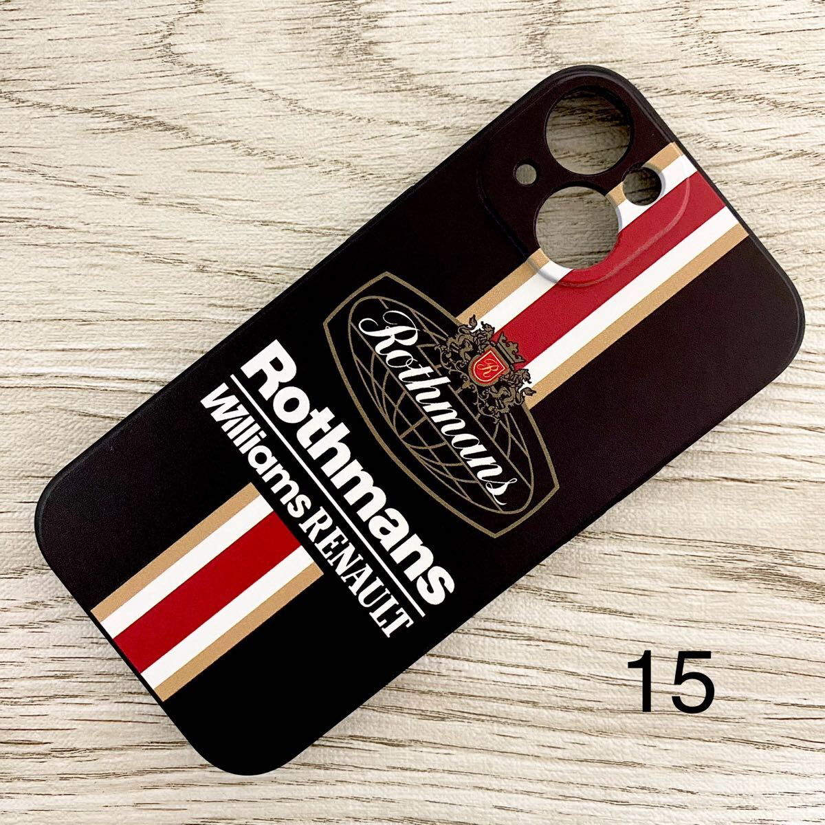ロスマンズ ウィリアムズ ルノー iPhone 15 ケース F1 アイルトン・セナ マンセル ヒル クルサード ヴィルヌーヴ スマホ拍卖