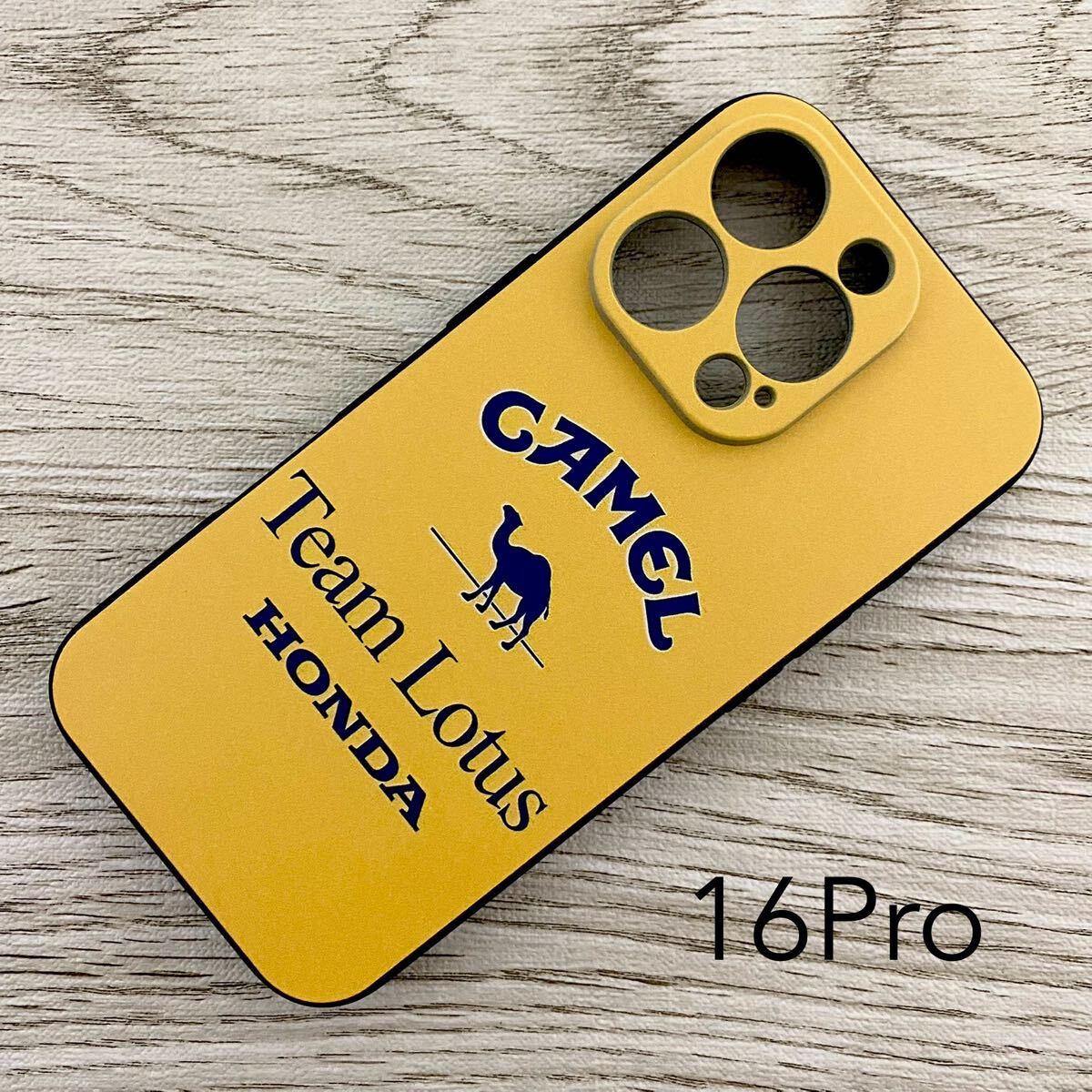 キャメル ロータス ホンダ iPhone 16 Pro ケース F1 アイルトン・セナ スマホ拍卖