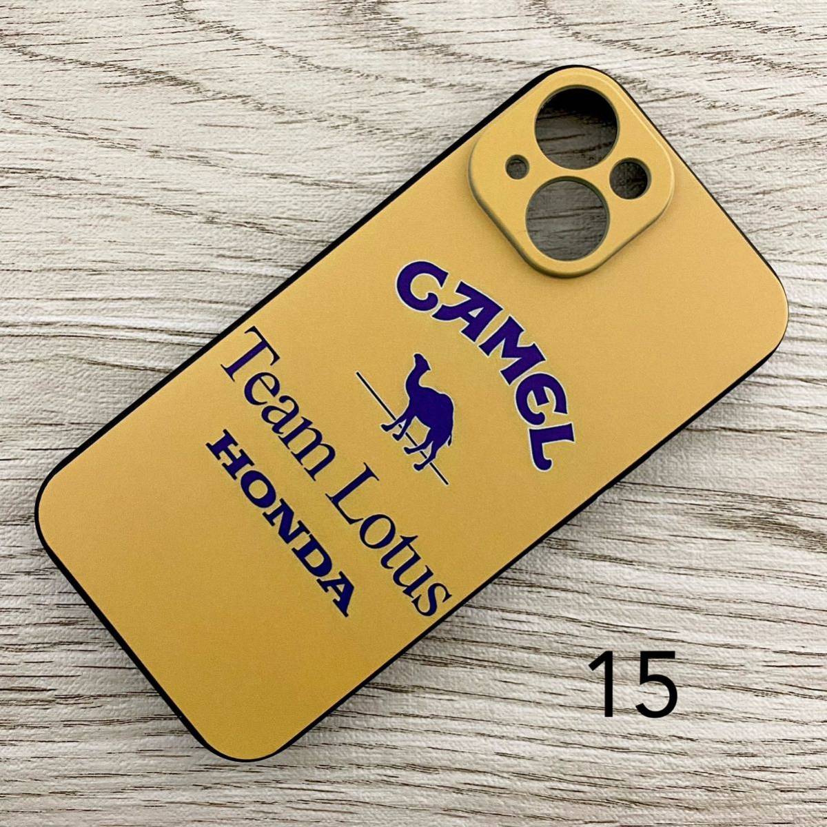 キャメル ロータス ホンダ iPhone 15 ケース F1 アイルトン・セナ スマホ拍卖