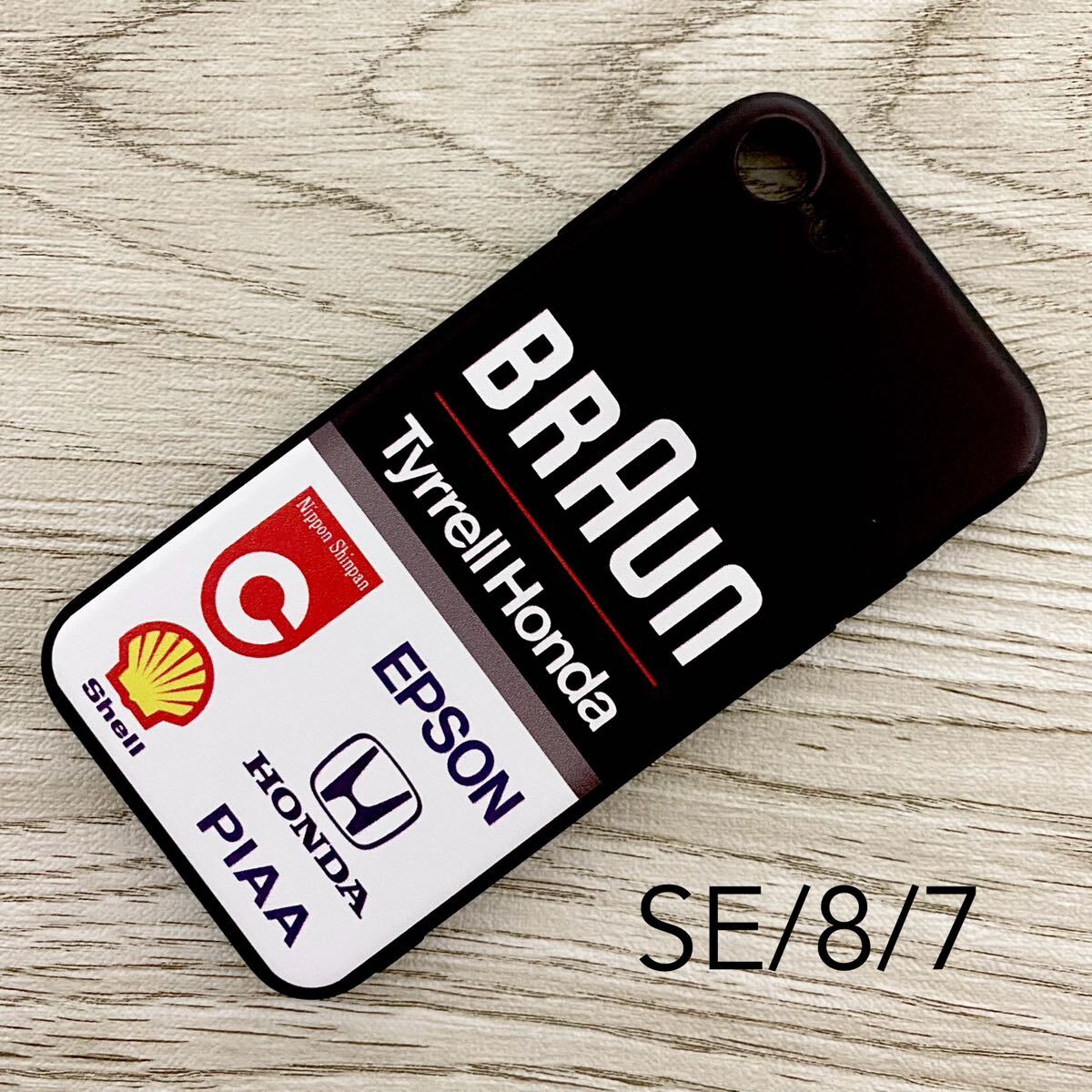 ブラウン ティレル ホンダ iPhone 8 / 7 / SE ケース F1 Tyrrell 020 中嶋悟 ステファノ・モデナ スマホ拍卖
