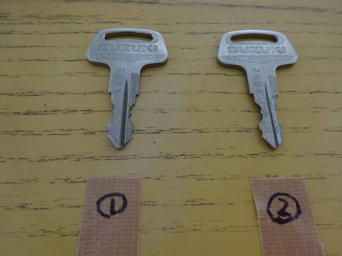 中古スズキ純正キー キーナンバーA092番 2本あり 1本300円~拍卖