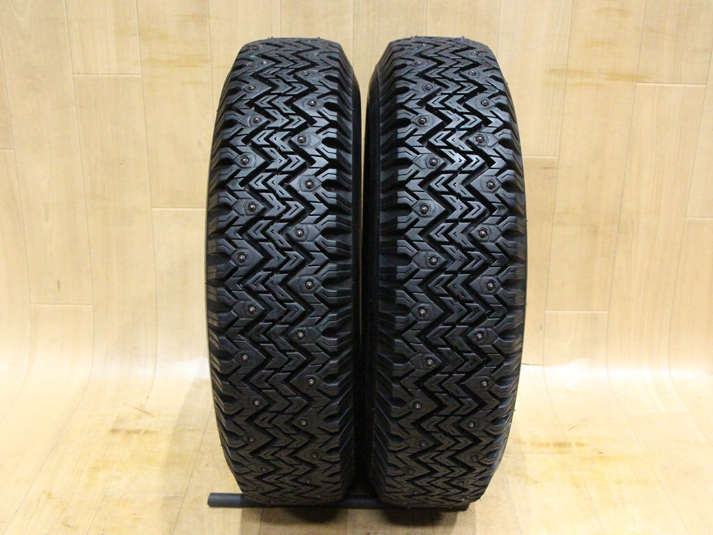 B863 激レア 希少 絶版 旧車 当時物 ヨコハマ NYLON 6.45-14 4PR 2本 スパイク タイヤ MADE IN JAPAN ケンメリ ハコスカ JDM 中古品 山梨県拍卖
