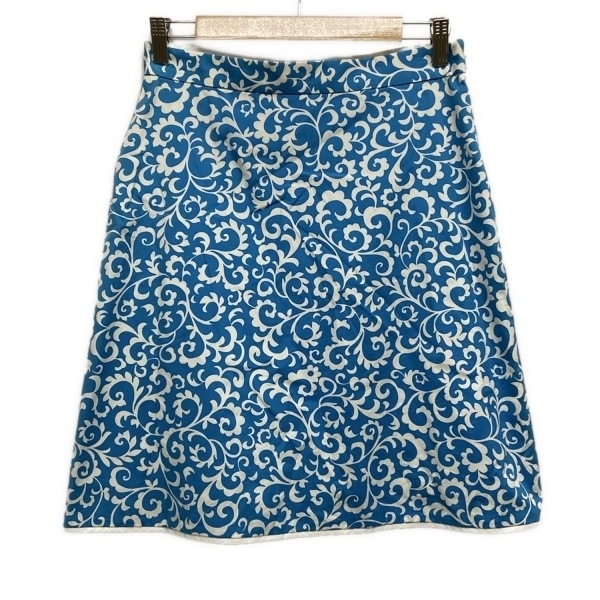 ブルックスブラザーズ BrooksBrothers スカート サイズ4 S - ライトブルー×白 レディース ひざ丈 ボトムス拍卖